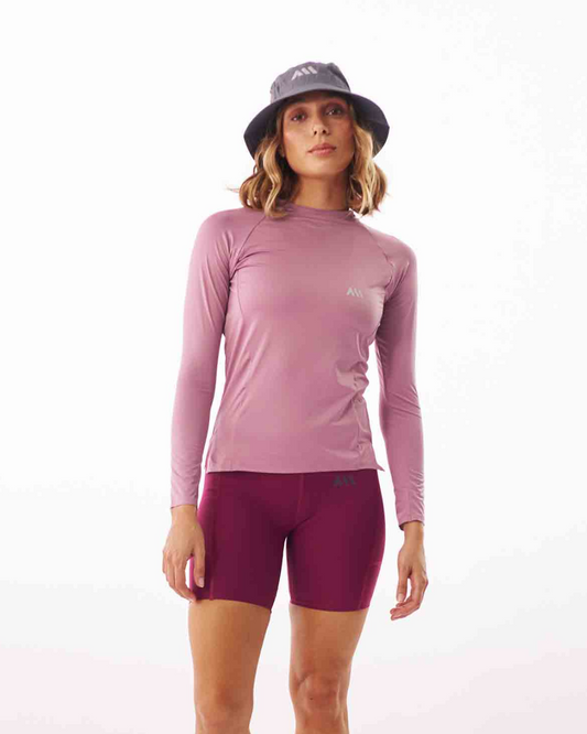 CAMISETA RUNNING ANONYMOUS PERFORMANCE LONG TEE LILA DAMA