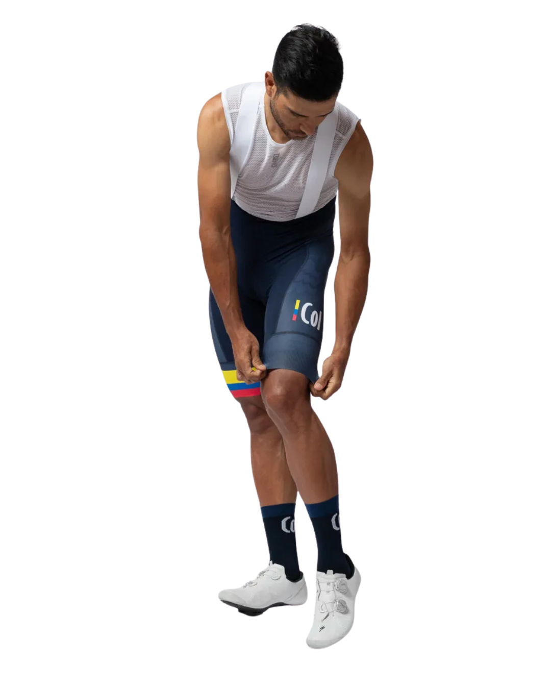 PANTALONETA CON TIRAS SUÁREZ PERFORMANCE FEDERACIÓN COLOMBIA AZUL HOMBRE