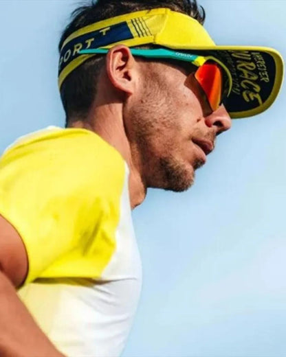 VISERA COMPRESSPORT ULTRALIGHT AMARILLO/AZUL UNISEX