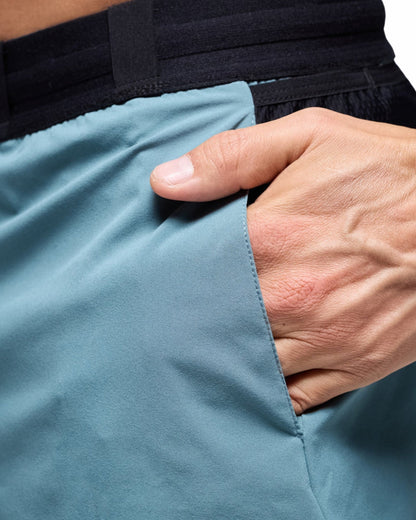 PANTALONETA RUNNING GVL  BYND 5 JADE HOMBRE