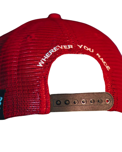 GORRA COMPRESSPORT TRUCKER ROJO/BLANCO UNISEX