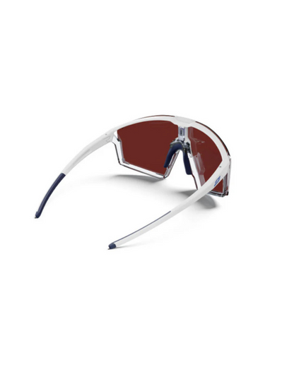GAFAS JULBO EDGE GROUPAMA-FDJ BLANCO AZUL CON LENTE ESPEJADA SPECTRON HD 3 AZUL