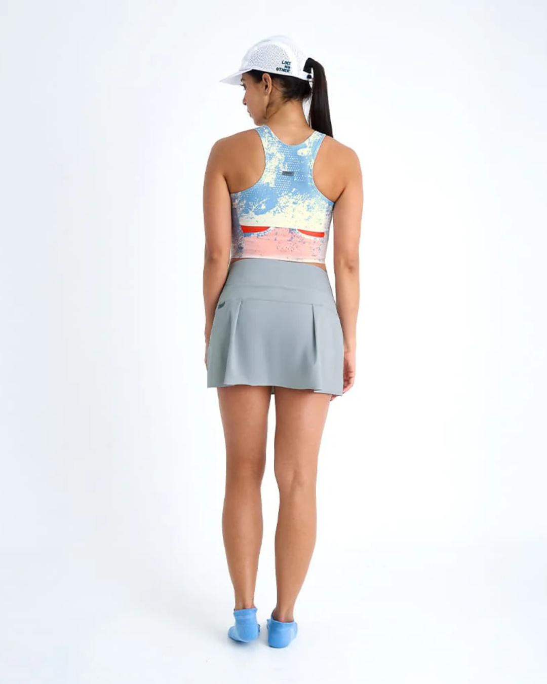 FALDA SHORT RUNNING/PADEL GRIS SAFETTI DAMA