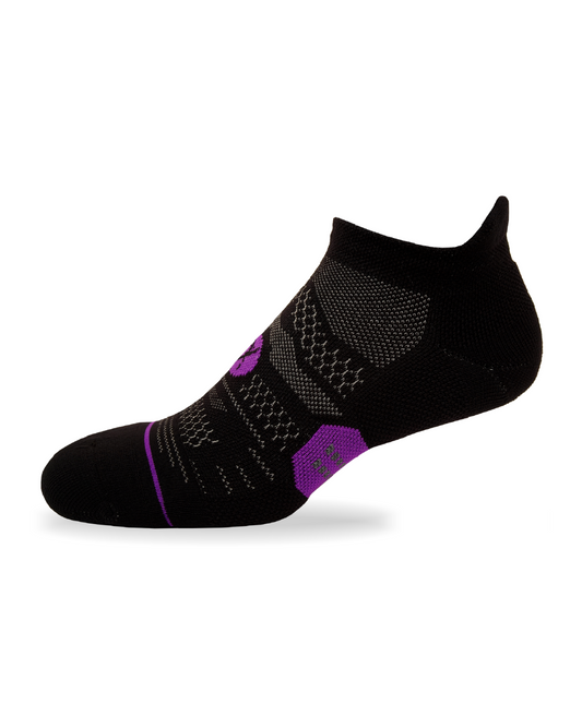 MEDIAS XPEDITION TALONERA I MARATON NEGRA – MORADA UNISEX