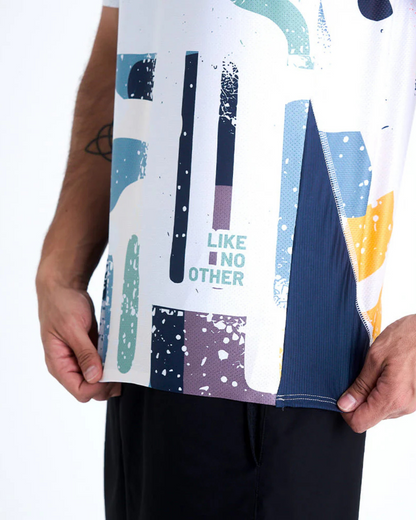 CAMISETA RUNNING/PÁDEL SAFETTI ROOTED ESTAMPADO HOMBRE