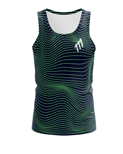 CAMISETA RUNNING 111 TANK RACER MAGNÉTICO MANGA SISA DAMA