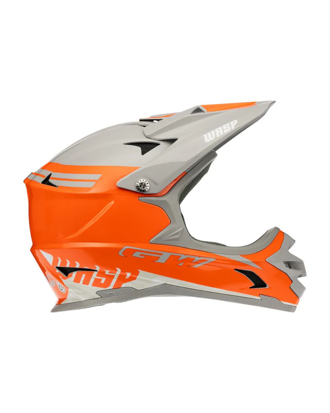 CASCO GW BMX KIDS WASP NARANJA LUST - GRIS DARK UNISEX