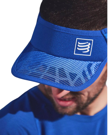 VISERA COMPRESSPORT SPIDERWEB ULTRALIGHT AZUL/BLANCO UNISEX