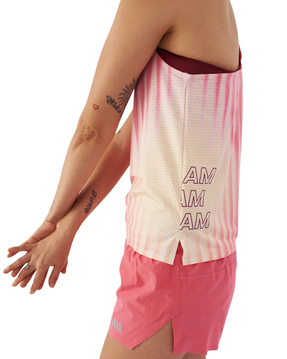 CAMISETA RUNNING ANONYMOUS SPEED VEST BLOOM MANGA SISA DAMA