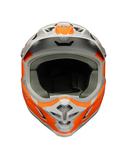 CASCO GW BMX KIDS WASP NARANJA LUST - GRIS DARK UNISEX