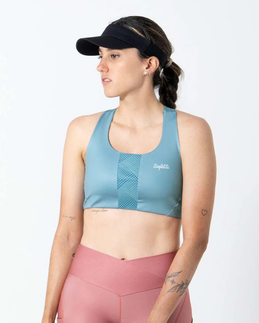 TOP RUNNING SAFETTI DUOMOTION AZUL POLVO DAMA