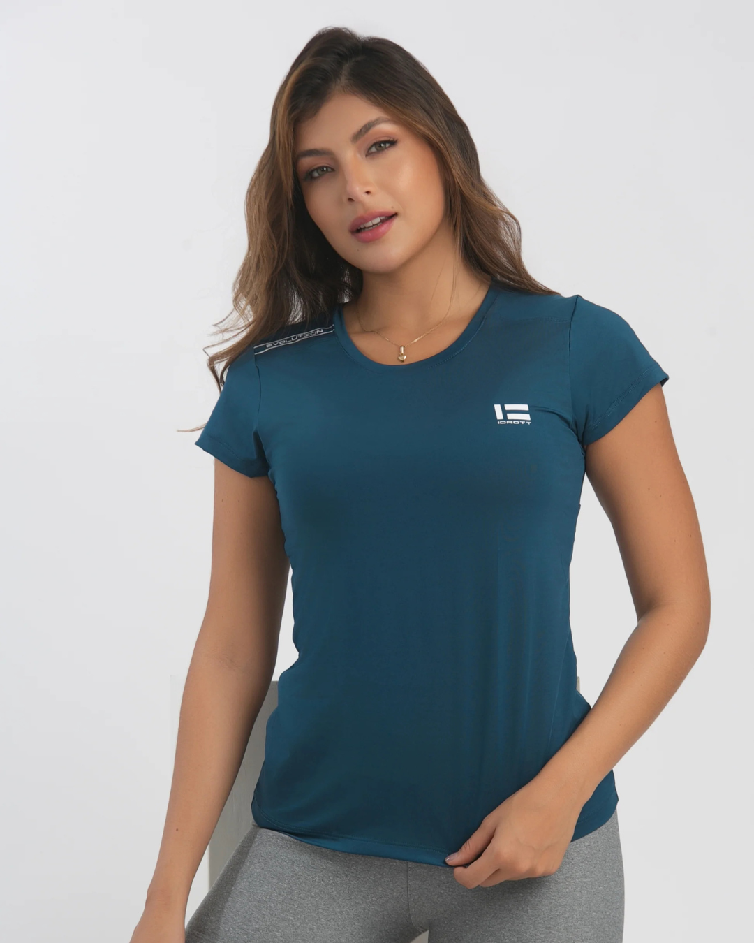 CAMISETA RUNNING AZUL PETRÓLEO DAMA