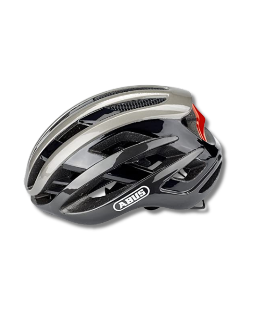 CASCO RUTA ABUS AIRBREAKER NEGRO/ GRIS