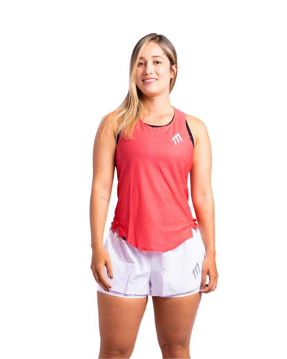CAMISETA RUNNING 111 TANK ELITE SALMONELA MANGA SISA DAMA