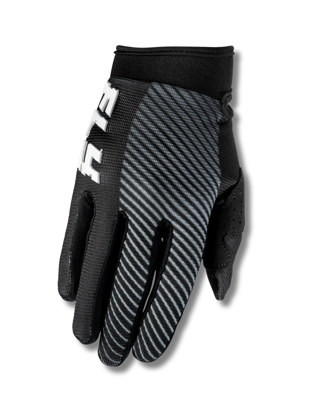 GUANTES BMX KIDS FLY RACING F-16 NEGRO-RAYAS