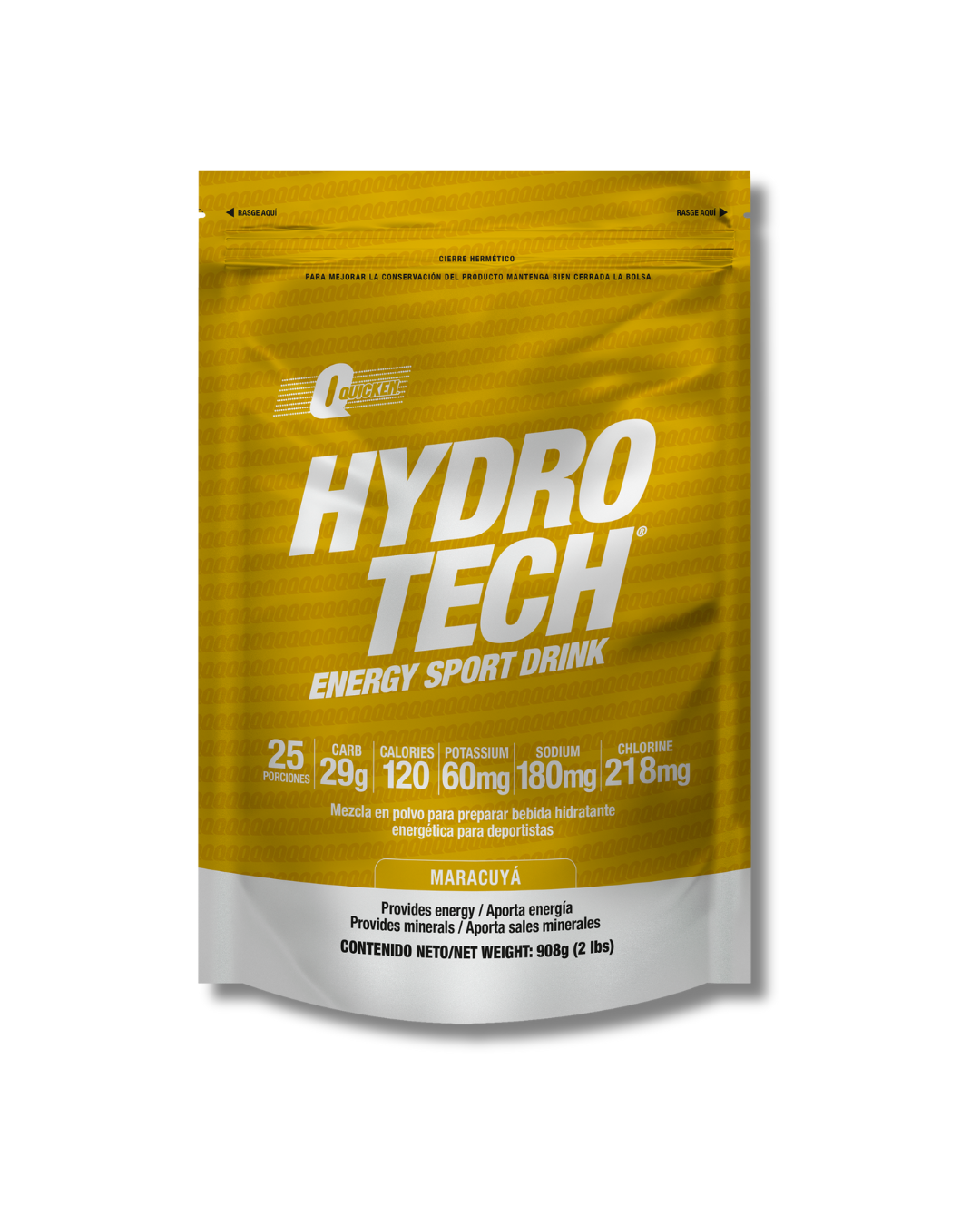 HIDRATANTE QUICKEN HYDROTECH BOLSA 908G / DIFERENTES SABORES