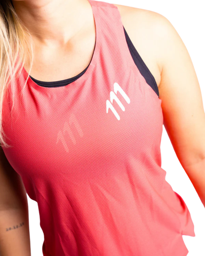 CAMISETA RUNNING 111 TANK ELITE SALMONELA MANGA SISA DAMA