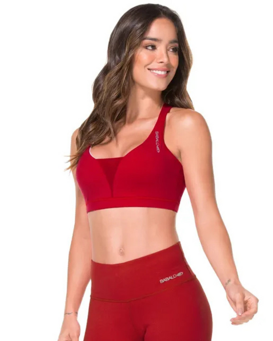 TOP RUNNING BABALÚ SUPLEX ROJO DAMA