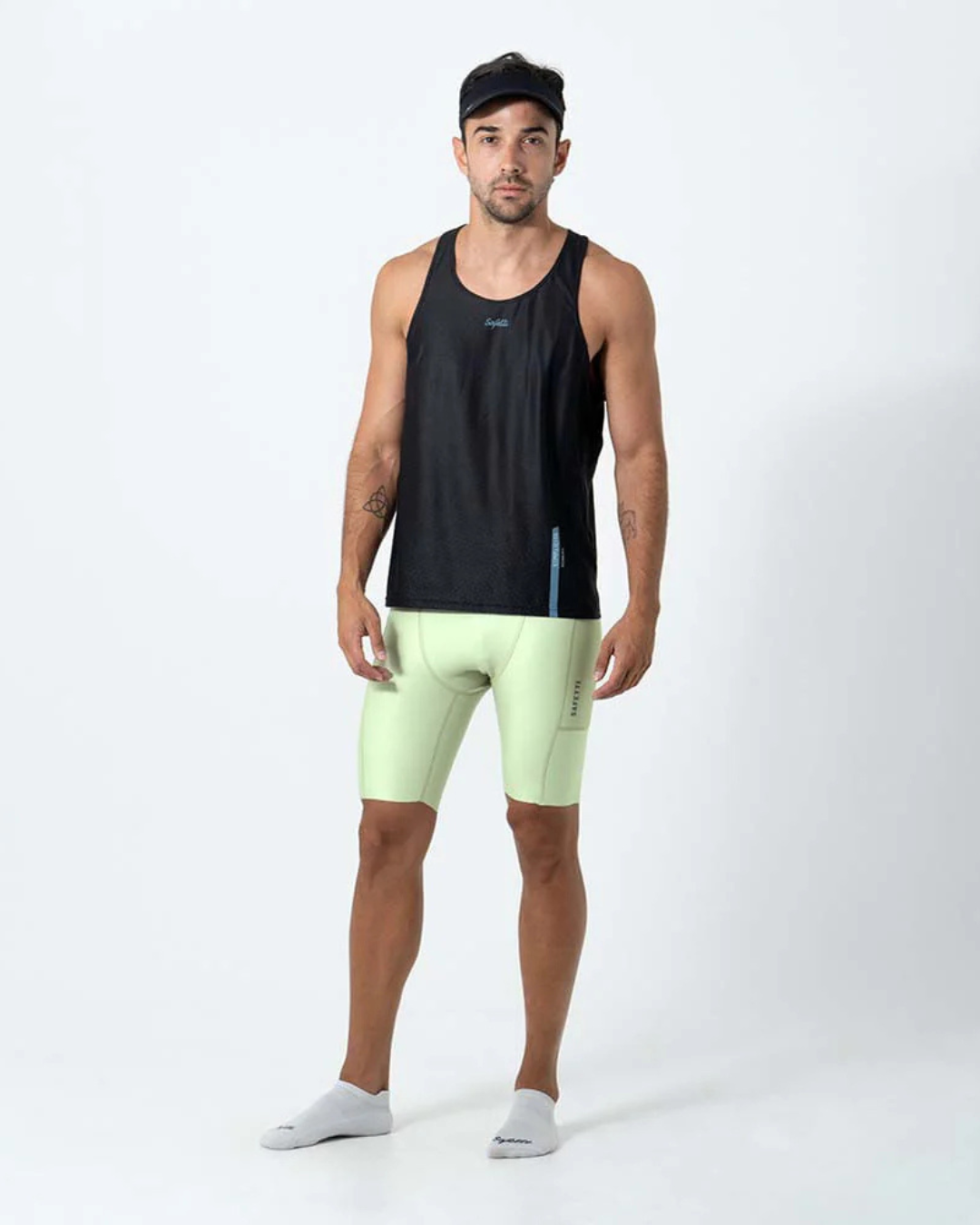 CAMISETA RUNNING SAFETTI COOLMOTION NERO MANGA SISA HOMBRE