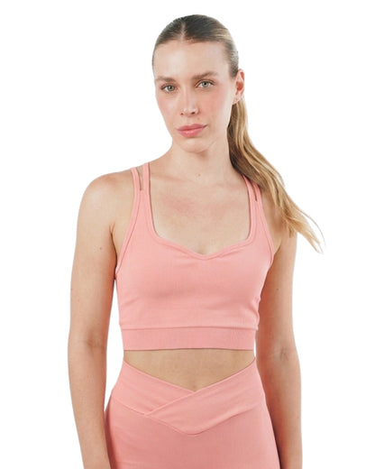 TOP RUNNING NO RULES CORE STRIVE WAVE PALO ROSA DAMA