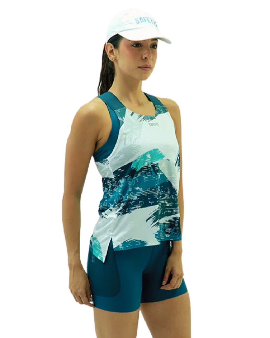 CAMISETA RUNNING 111 TANK ELITE SALMONELA MANGA SISA DAMA