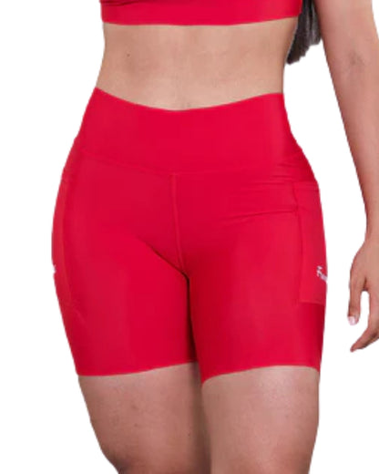 LICRA CORTA RUNNING FRENESI ROJO DAMA