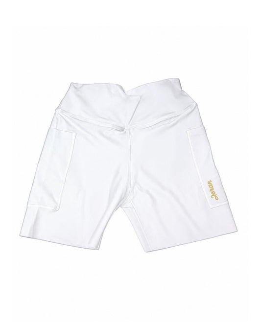 LICRA CORTA RUNNING JERAN BLANCO DAMA