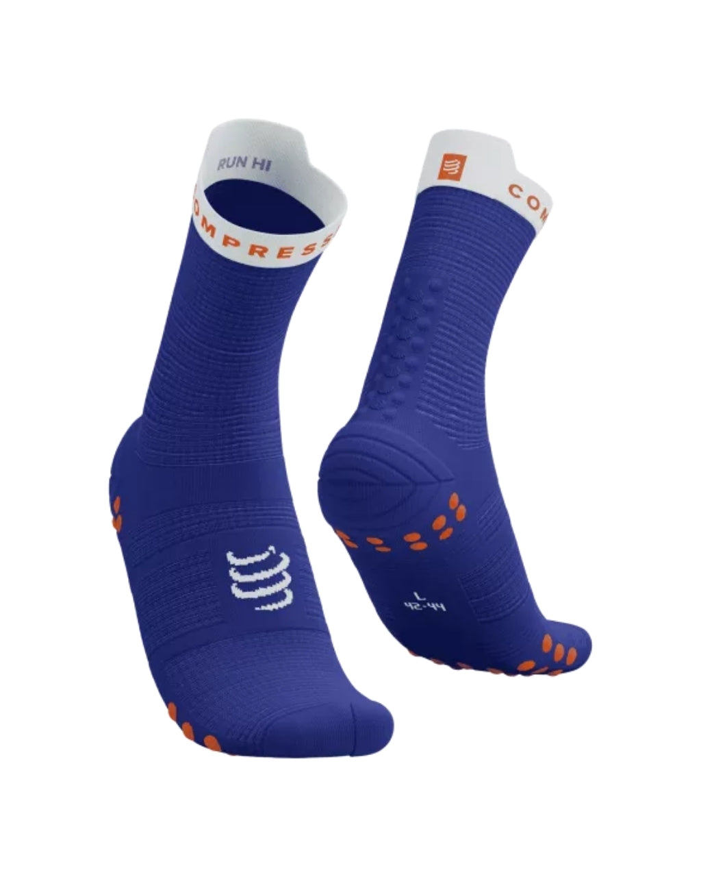 MEDIAS COMPRESSPORT PRO RACING V4.0 RUN LOW – AZUL / NARANJA UNISEX