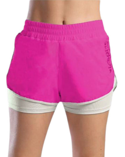 SHORT RUNNING NATIVOS CON LICRA FUCSIA DAMA
