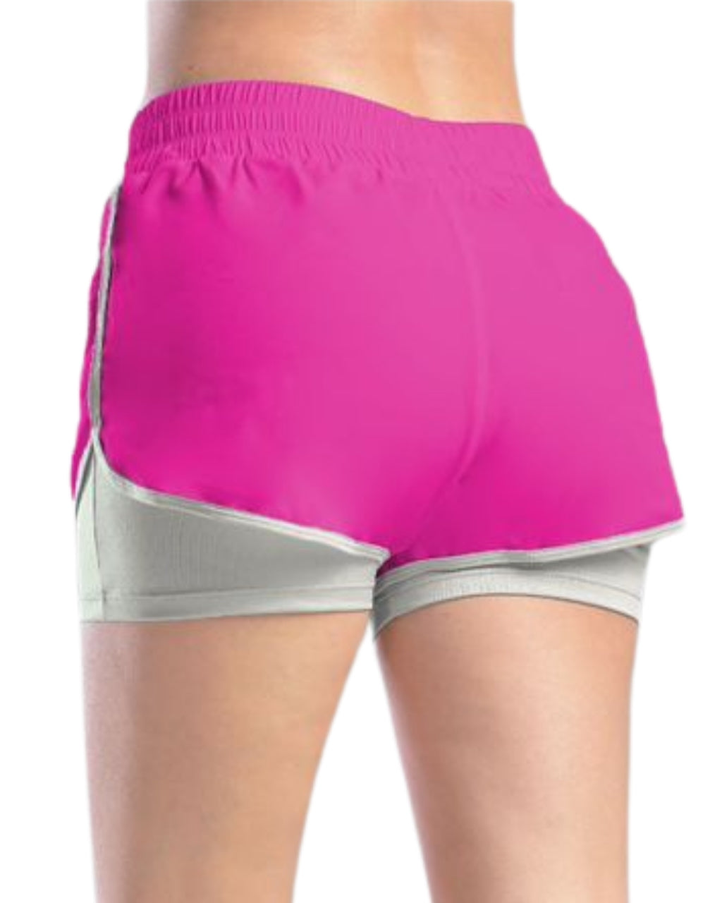 SHORT RUNNING NATIVOS CON LICRA FUCSIA DAMA