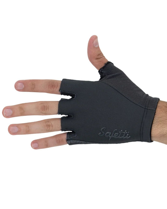GUANTES CICLISMO SAFETTI ESSENZIALES DEDO CORTO GRIS UNISEX