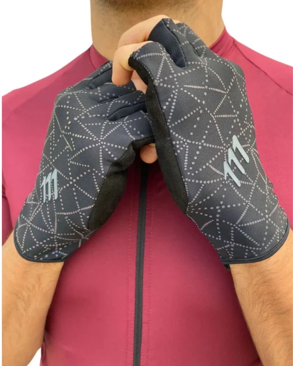 GUANTES CICLISMO 111 REFLECTIVOS CONSTELACION DEDO CORTO UNISEX