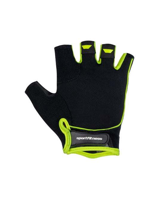 GUANTES CICLISMO SPORTFITNESS DEDO CORTO NEON UNISEX