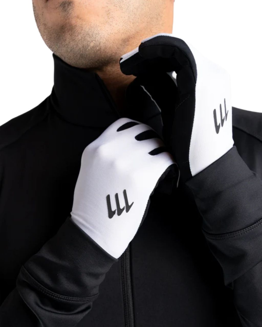 GUANTES CICLISMO 111 DEDO LARGO BLANCO UNISEX