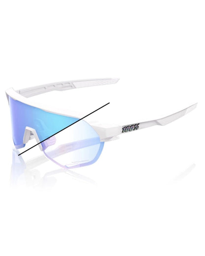 GAFAS 100% S2 BASTILLE LE BLANCO PERLA LENTE AZUL ESPEJO FOTOCROMATICO
