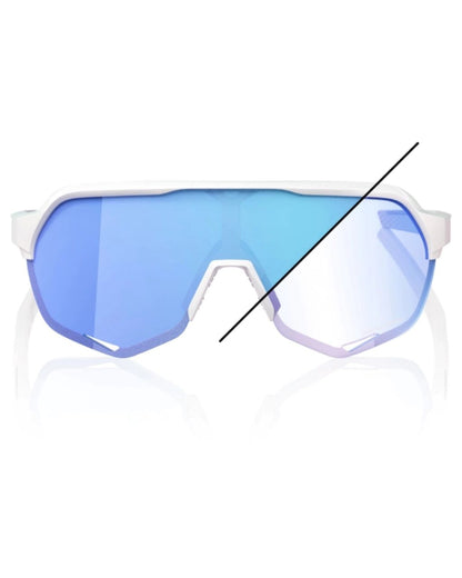 GAFAS 100% S2 BASTILLE LE BLANCO PERLA LENTE AZUL ESPEJO FOTOCROMATICO