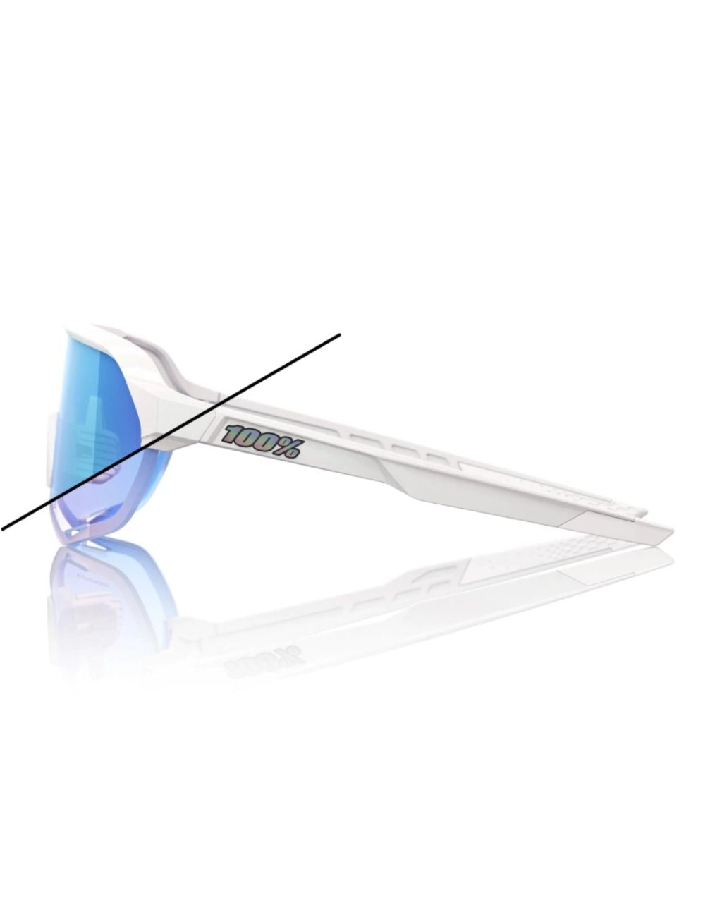 GAFAS 100% S2 BASTILLE LE BLANCO PERLA LENTE AZUL ESPEJO FOTOCROMATICO