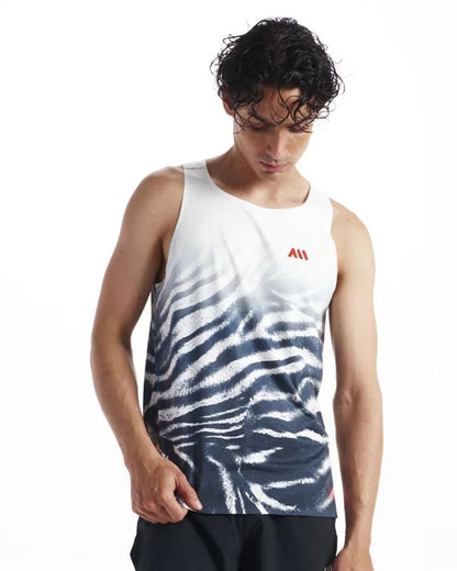 CAMISETA RUNNING ANONYMOUS SPEED VEST ZEBRA MANGA SISA HOMBRE
