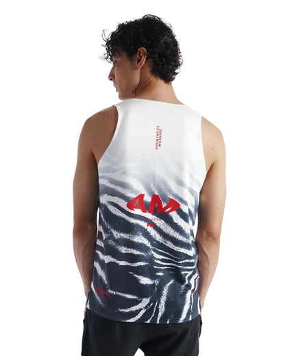 CAMISETA RUNNING ANONYMOUS SPEED VEST ZEBRA MANGA SISA HOMBRE