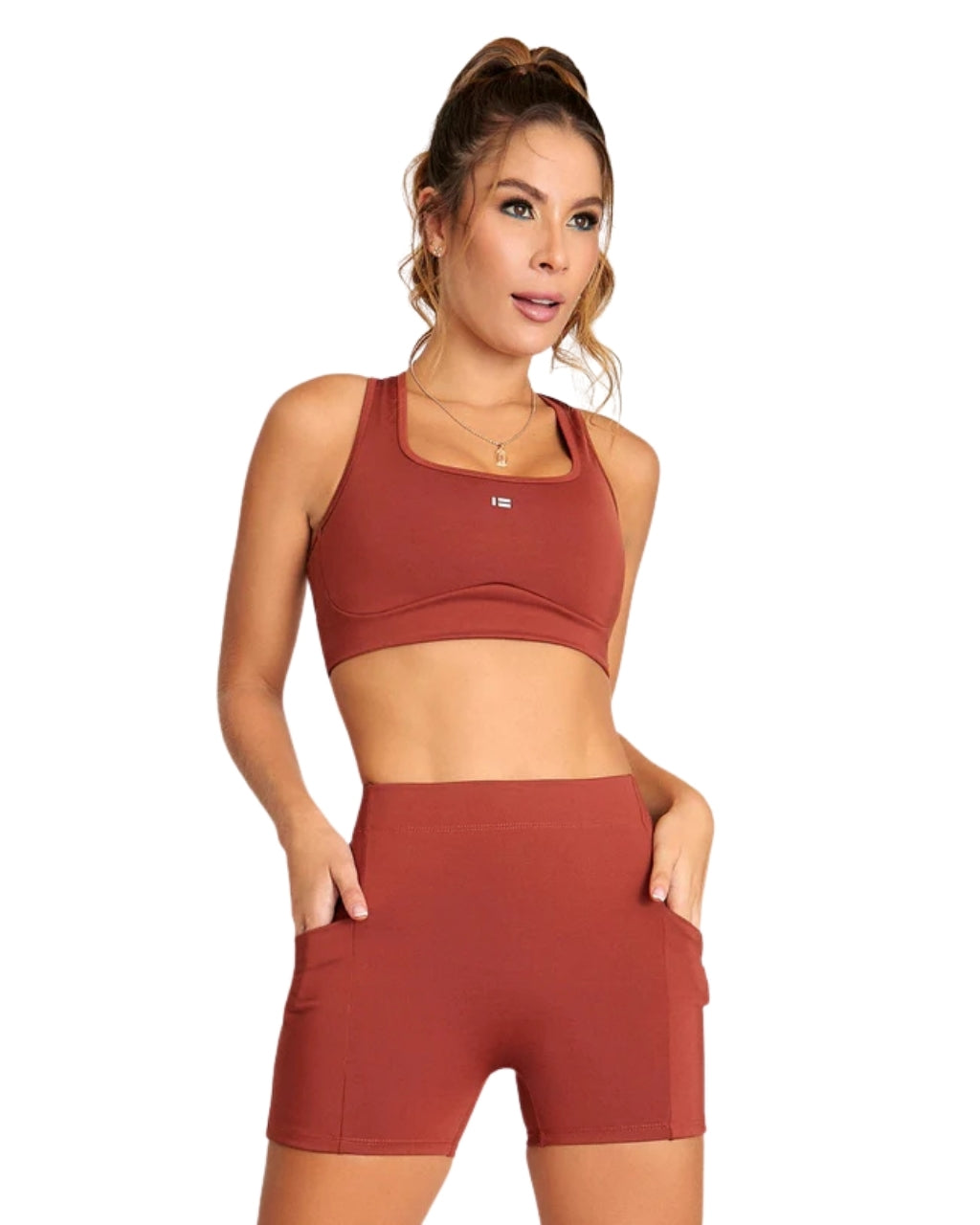 LICRA CORTA RUNNING IDROTT BOREAL TERRACOTA DAMA