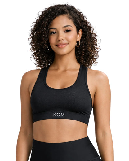 TOP KOM EN MICROFIBRA 2.0 NEGRO DAMA