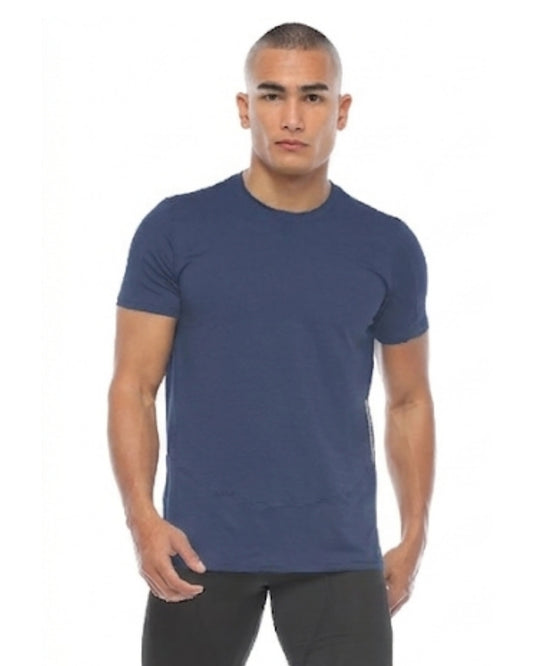 CAMISETA RUNNING NATIVOS MANGA CORTA AZUL NAVY HOMBRE