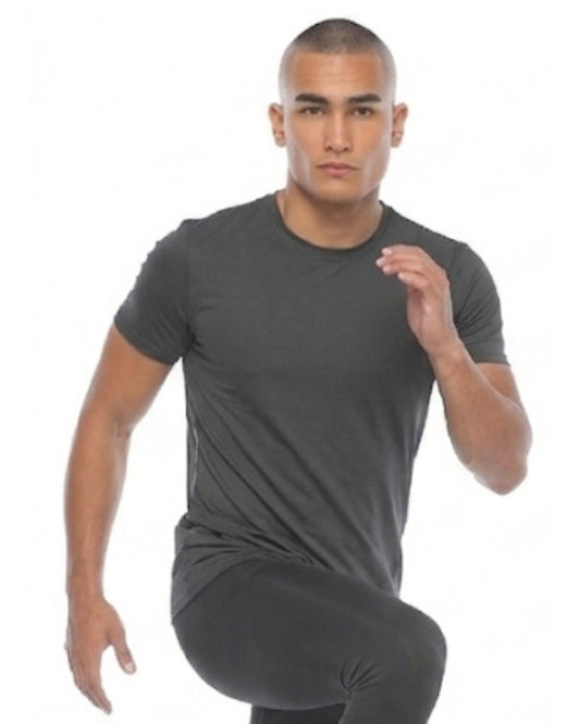 CAMISETA RUNNING NATIVOS MANGA CORTA GRIS OSCURO HOMBRE