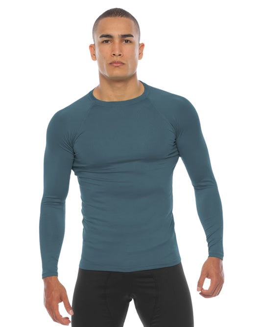 CAMISETA RUNNING 111 MANGA LARGA PETROLEO HOMBRE
