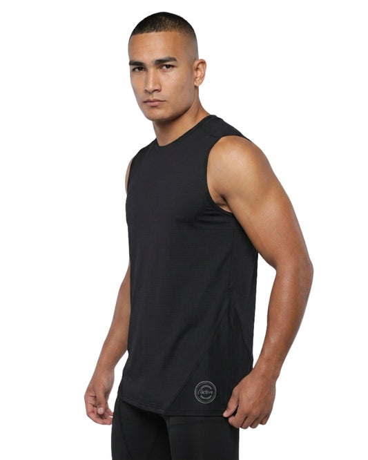 CAMISETA RUNNING NATIVOS CLASICA MANGA SISA NEGRO HOMBRE