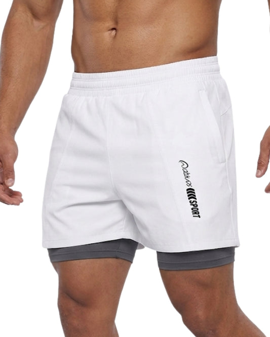 PANTALONETA RUNNING/PADEL NATIVOS BLANCA HOMBRE