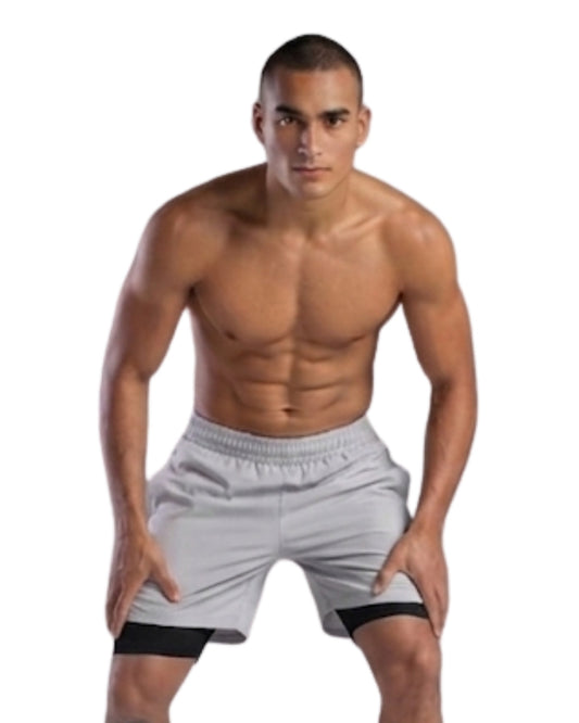 PANTALONETA RUNNING/PADEL NATIVOS GRIS CLARO HOMBRE