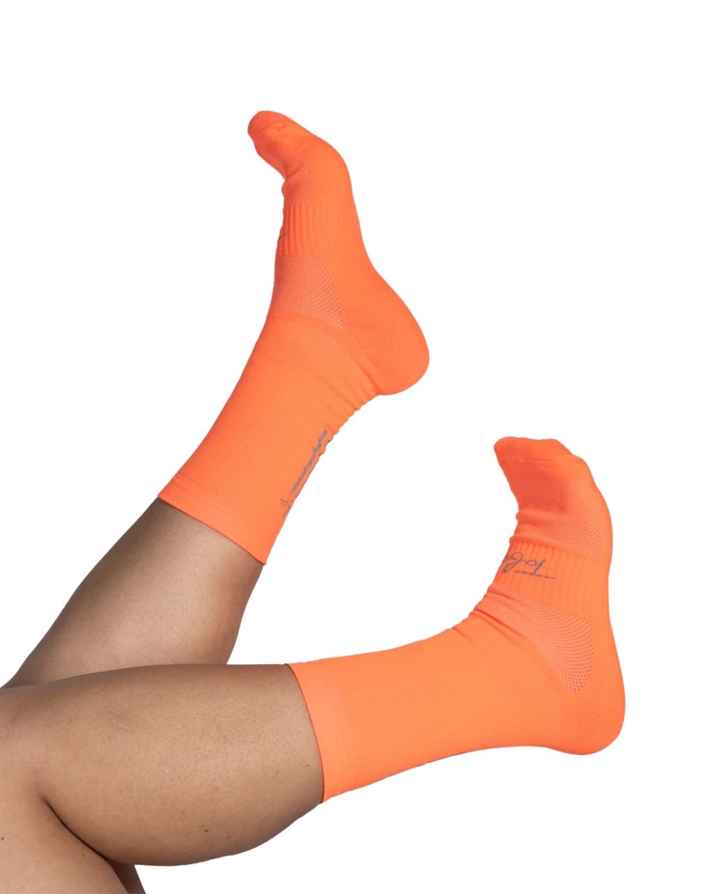 MEDIAS TABA REFLECTIVA NARANJA NEON UNISEX