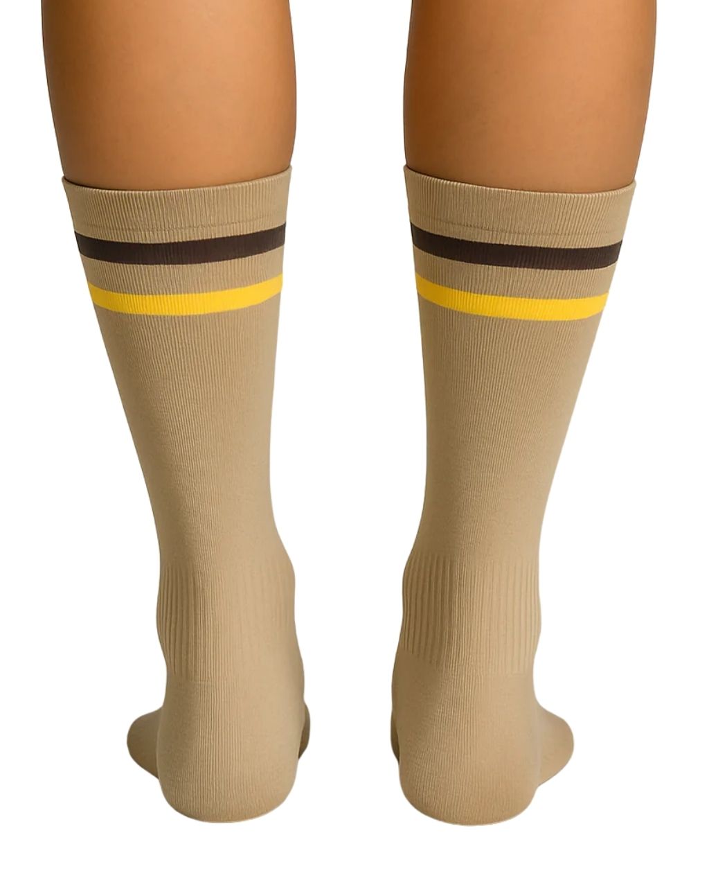MEDIAS TABA COMPRESION LINEAS CAFE UNISEX