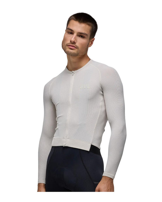 JERSEY ML GIVELO HOMBRE  MODERN CLASSIC WAFFLE LS JERSEY - MOON